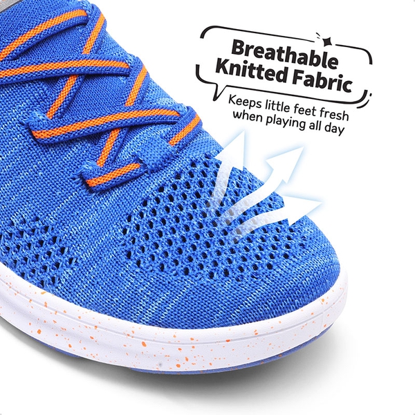 Knit Lightweight Slip-on Sneakers - ROYAL BLUE - 2